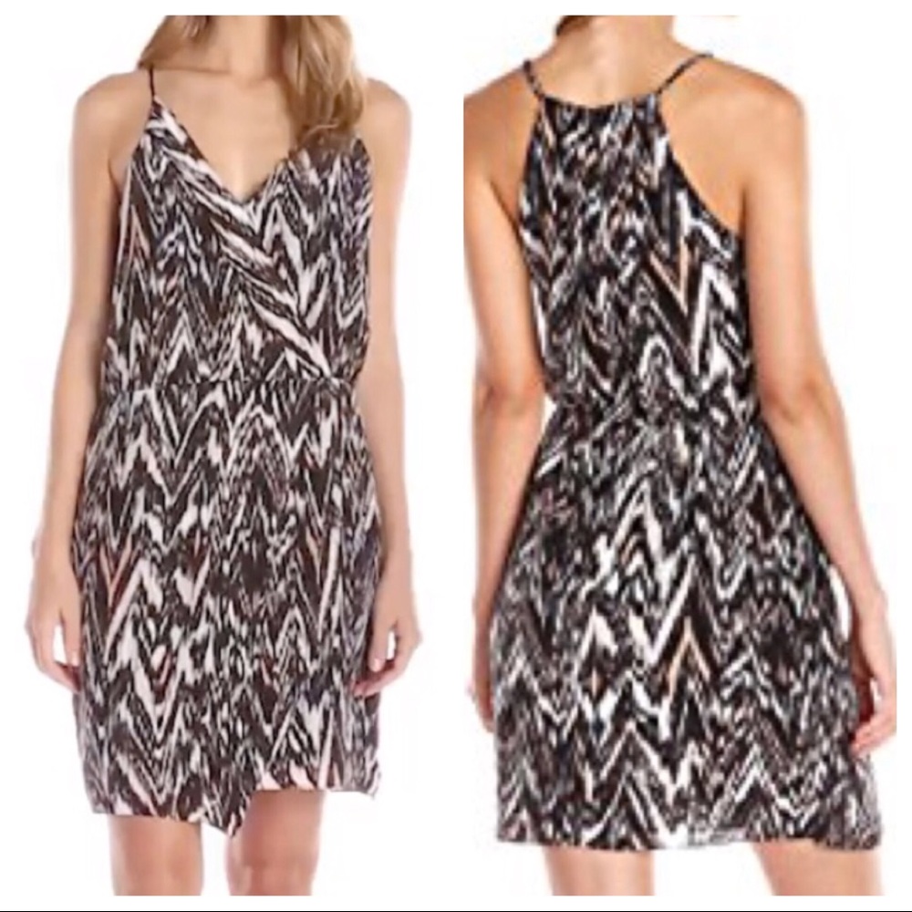 Greylin Rowan Silk Cross Front Dress